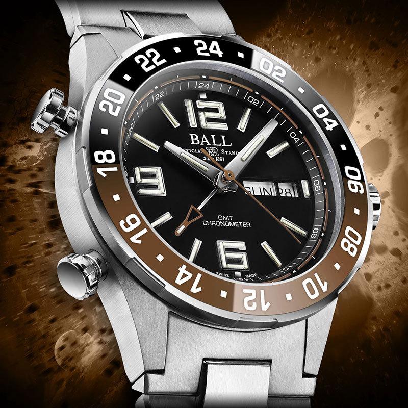 ボールウォッチ ロードマスター マリンGMT 黒茶ベゼル ボールウォッチ ロードマスター マリンGMT 黒茶ベゼル