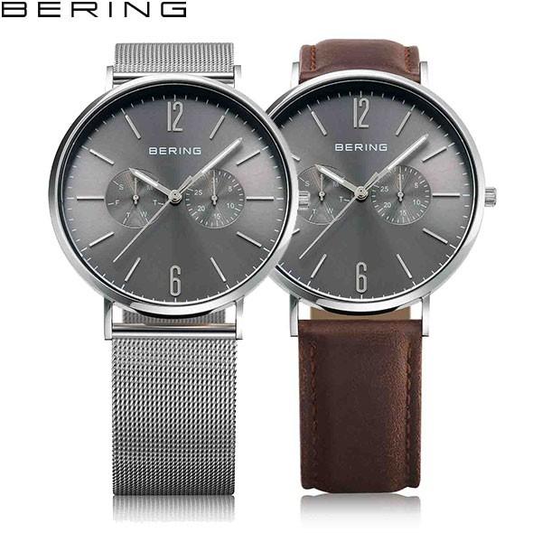 ベーリング Bering カーフレザー メッシュ チェンジ 309 付替え可能ストラップ 日付 曜日 カレンダー表示 メンズ 腕時計 Bering 190 The Watch Shop Web Store 通販 Yahoo ショッピング
