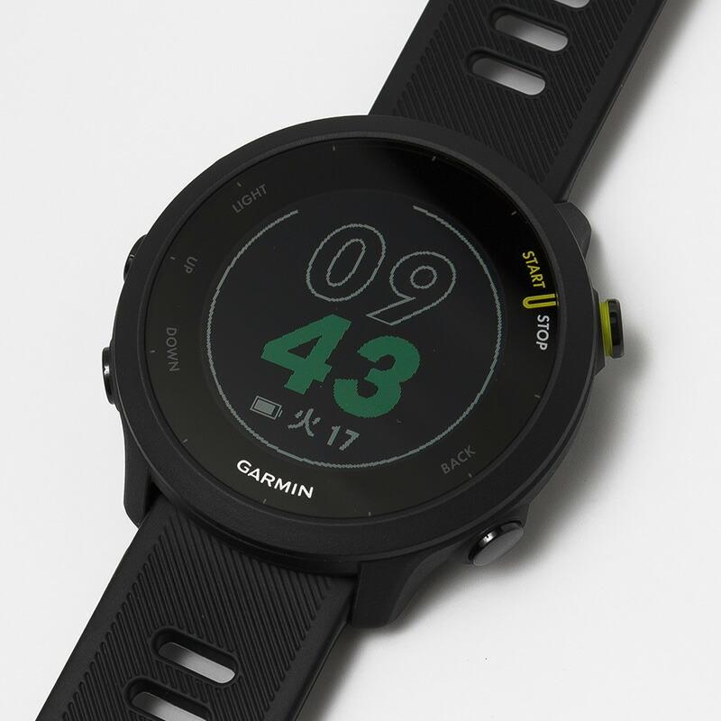 保護フィルム付 ガーミン GARMIN フォアアスリート 55 ForeAthlete 55 Black 010-02562-40 GPS スマートウォッチ iphone android 軽量 ランニングウォッチ｜thewatchshopwebstore｜08