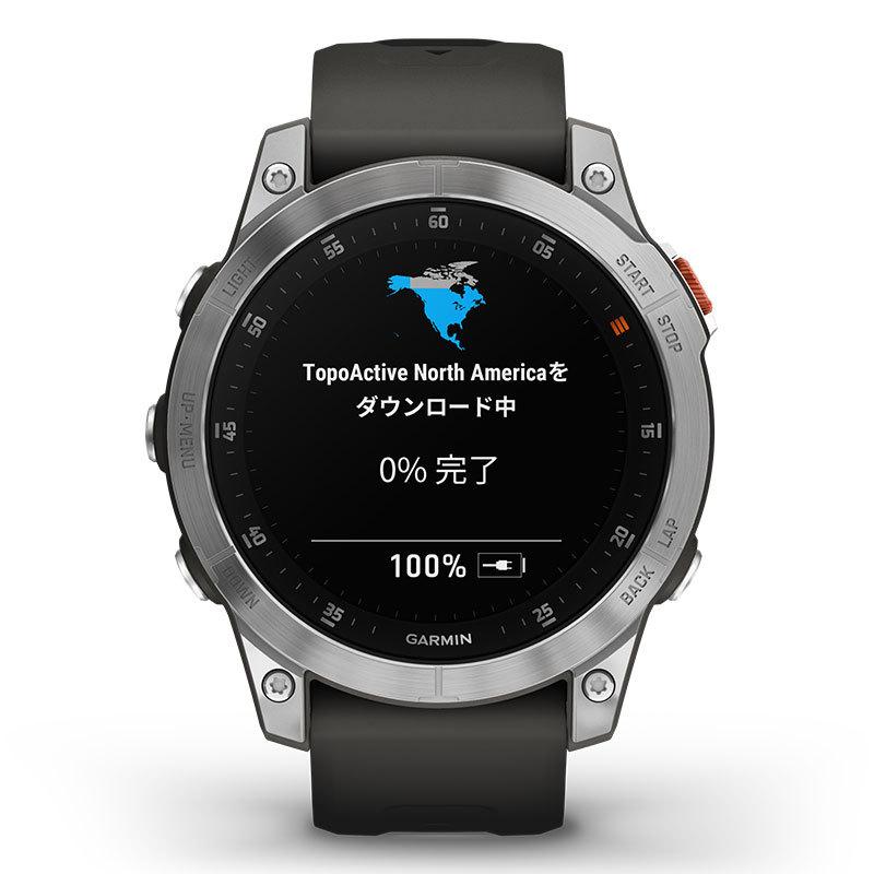 無金利ローン可 ガーミン エピックス GARMIN epix Steel Graphite 010-02582-05 GPS スマートウォッチ Suica AMOLED 腕時計 時計｜thewatchshopwebstore｜08