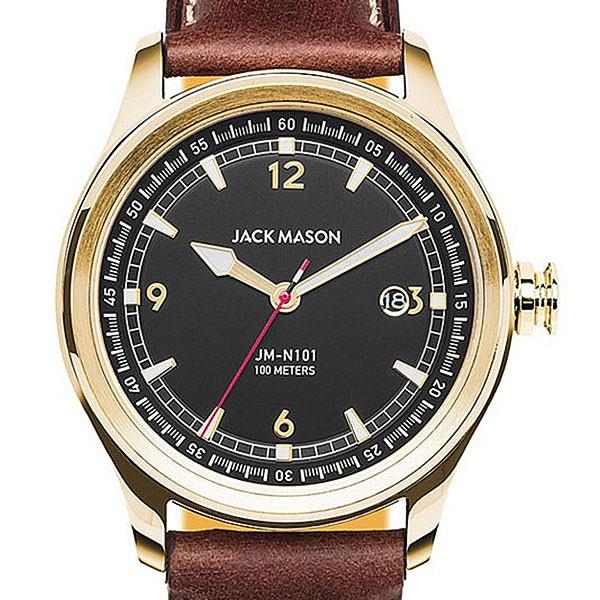 ジャックメイソン 腕時計 メンズ JACK MASON ノーチカル NAUTICAL JM-N101-206 カジュアル カレンダー クォーツ 革ベルト