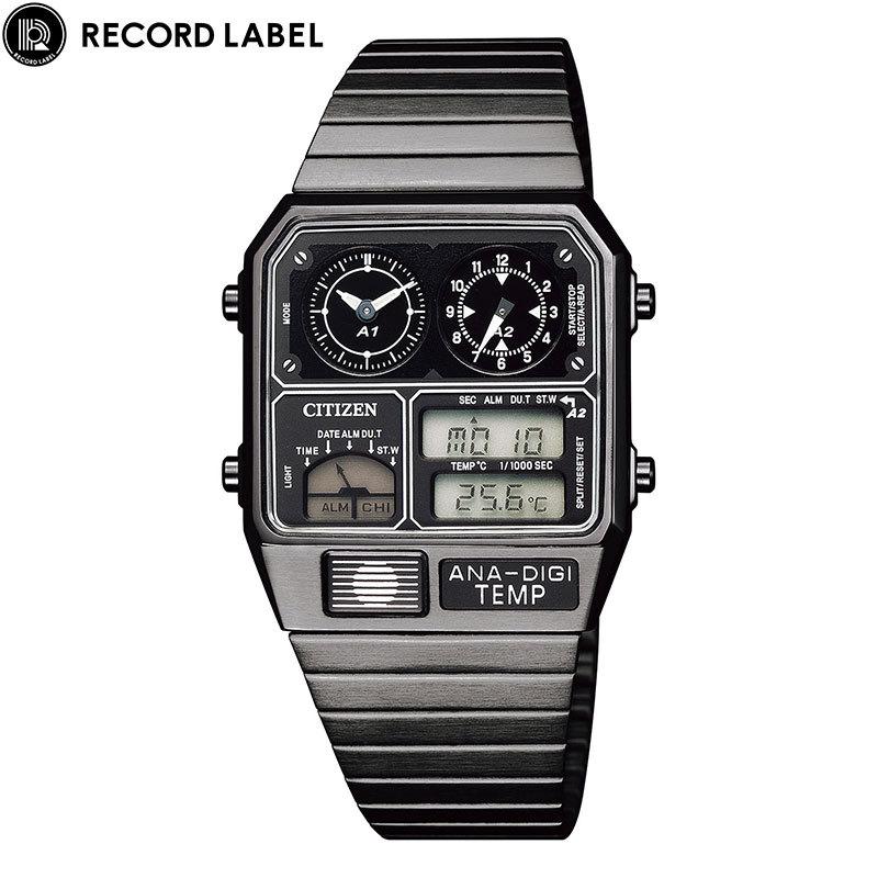 シチズン CITIZEN レコードレーベル RECORD LABEL ANA-DIGI TEMP JG2105-93E メンズ レディース 腕時計 時計 アナデジ クロノグラフ｜thewatchshopwebstore｜02