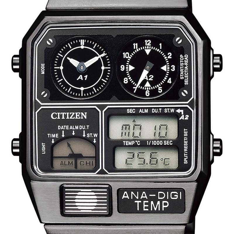 シチズン CITIZEN レコードレーベル RECORD LABEL ANA-DIGI TEMP JG2105-93E メンズ レディース 腕時計 時計 アナデジ クロノグラフ｜thewatchshopwebstore｜03