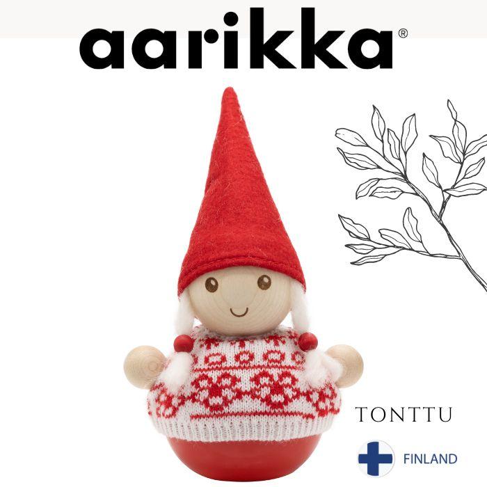 aarikka アーリッカ TONTTU（ELF）GLITTER B7873 トントゥ 「GIRL MAIJA」 18ｃｍ おしゃれ 北欧 インテリア 置物 オブジェ クリスマス アアリッカ | ブランド登録なし