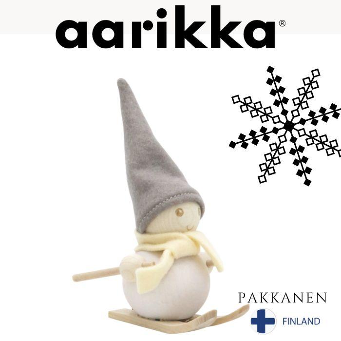 aarikka アーリッカ PAKKANEN（FROST ELF）B7886 パッカネン「SKIER」 11ｃｍ おしゃれ 北欧 雑貨 置物 スキー クリスマス プレゼント アアリッカ 文具 文房具 | ブランド登録なし