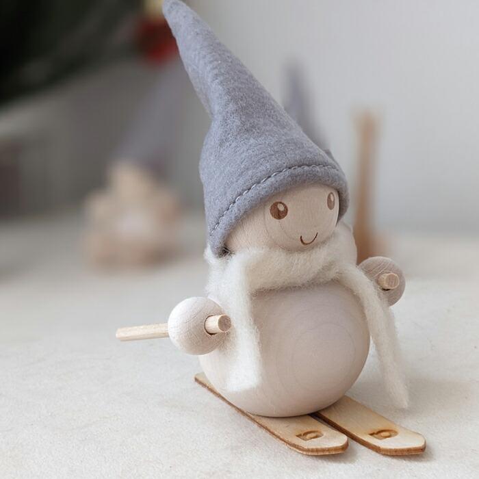 aarikka アーリッカ PAKKANEN（FROST ELF）B7886 パッカネン「SKIER」 11ｃｍ おしゃれ 北欧 雑貨 置物 スキー クリスマス プレゼント アアリッカ 文具 文房具 | ブランド登録なし | 02