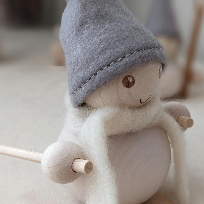 aarikka アーリッカ PAKKANEN（FROST ELF）B7886 パッカネン「SKIER」 11ｃｍ おしゃれ 北欧 雑貨 置物 スキー クリスマス プレゼント アアリッカ 文具 文房具 | ブランド登録なし | 03