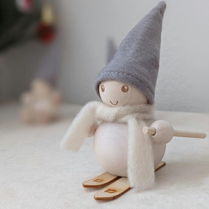 aarikka アーリッカ PAKKANEN（FROST ELF）B7886 パッカネン「SKIER」 11ｃｍ おしゃれ 北欧 雑貨 置物 スキー クリスマス プレゼント アアリッカ 文具 文房具 | ブランド登録なし | 05