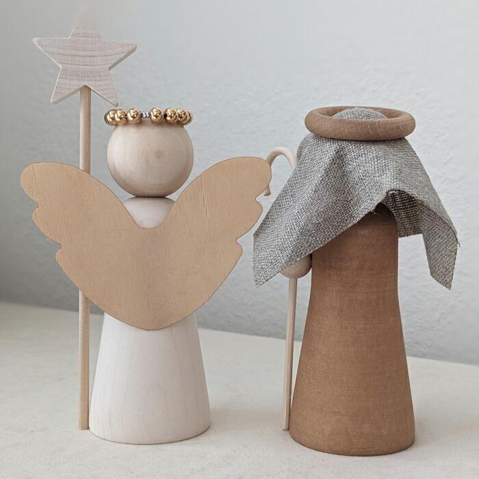 aarikka アーリッカ 天然木 オーナメント 羊飼い 天使 北欧 フィンランド 置物 クリスマス アアリッカ GOOD SHEPHERD / ANGEL GABRIEL DECORATION 文具 文房具 | ブランド登録なし | 03