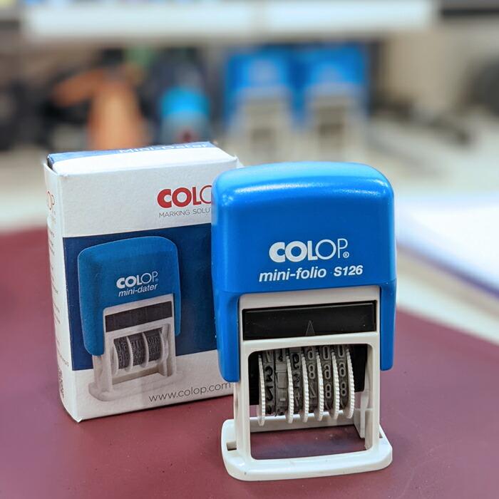 COLOP コロップ 数字6桁スタンプ mini dater stamp S126 ポスト投函可