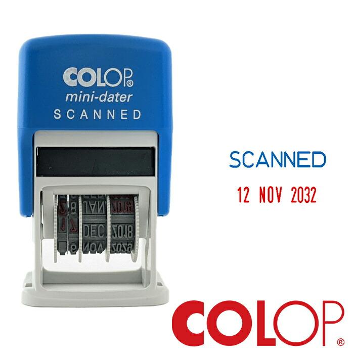 COLOP コロップ mini dater stamp 日付スタンプ+SCANNED 2024年〜2035