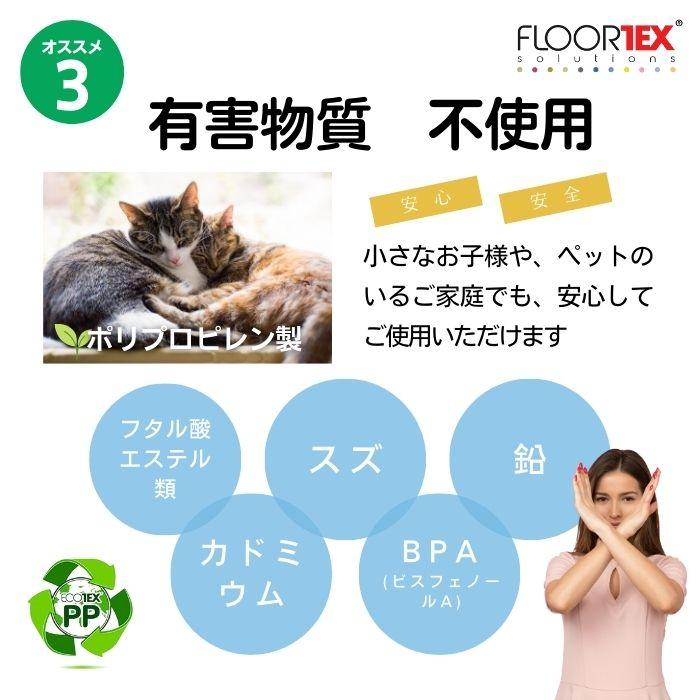 FLOORTEX フロアテックス 折りたたみ式 ポリプロピレン （PP） チェアマット ハードフロア 用 長方形(117×145cm) FTXECCMFLLA0004 椅子 床保護 文具 文房具の画像