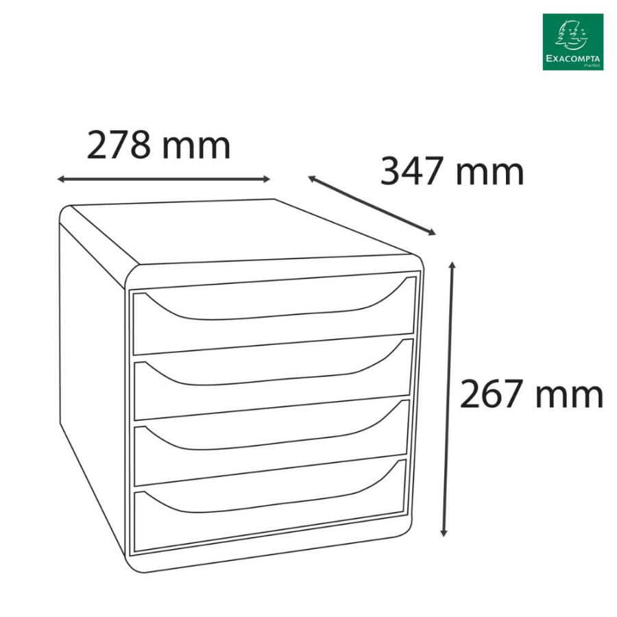 EXACOMPTA エグザコンタ A4 縦型 レターケース BIG BOX / ビッグボックス おしゃれ 書類整理 オフィス用品 小物入れ 整理収納 引出し 卓上 ザウィンド 海外 ブラ |  | 12