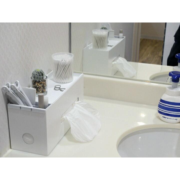 COLLEND ティッシュケース（ポケット＆トレイ付） 全2色 おしゃれ 北欧 インテリア雑貨 リビング サニタリー ティッシュカバー整理収納 可愛い 文具 文房具 | ブランド登録なし | 04