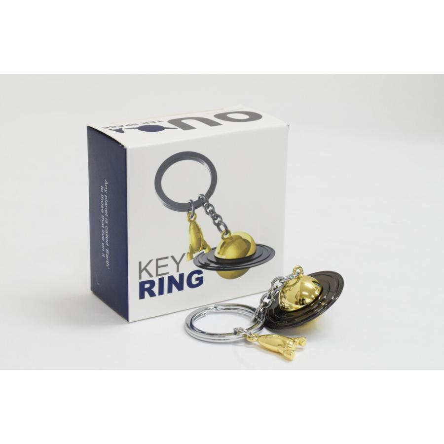 Meta(l) morphose メタルモルフォーゼ キーチェーン 土星＆ロケット おしゃれ 海外 ブランド 可愛い 文具 文房具 事務用品 スタイリッシュ シンプル かわいい | ブランド登録なし | 01