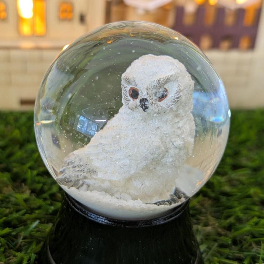 45mm】【白フクロウ】PERZY スノードーム オーストリア パージー