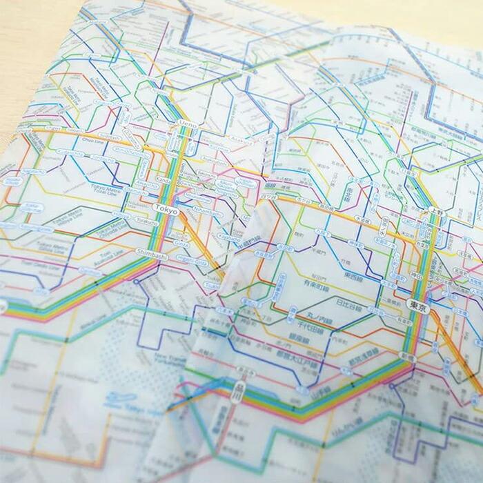 東京カートグラフィック 鉄道路線図 A4 ダブルポケット クリアファイル 全3種 おしゃれ 日本製 かわいい 路線図 電車 書類整理 ファイル プレゼント | ブランド登録なし | 06