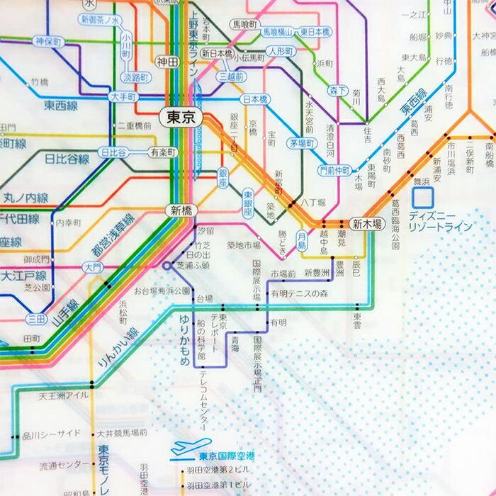 東京カートグラフィック 鉄道路線図 A4 ダブルポケット クリアファイル 全3種 おしゃれ 日本製 かわいい 路線図 電車 書類整理 ファイル プレゼント | ブランド登録なし | 07