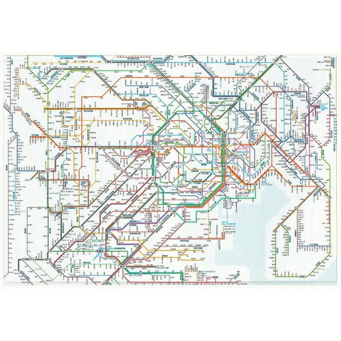 東京カートグラフィック 鉄道路線図 A4 ダブルポケット クリアファイル 全3種 おしゃれ 日本製 かわいい 路線図 電車 書類整理 ファイル プレゼント | ブランド登録なし | 09