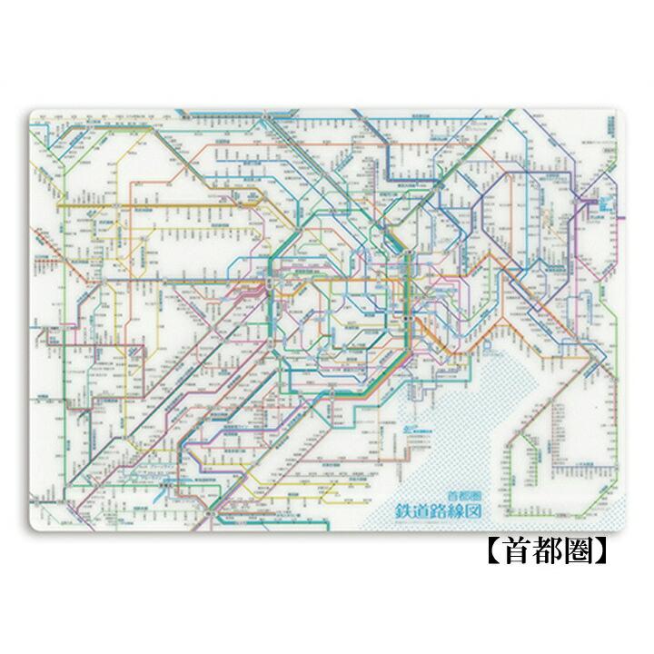 東京カートグラフィック 鉄道路線図 下敷き 全3種 おしゃれ 文房具 文具 したじき 電車 鉄道 駅 首都圏 関東 関西 中部 プレゼント 日本製 可愛い | ブランド登録なし | 01