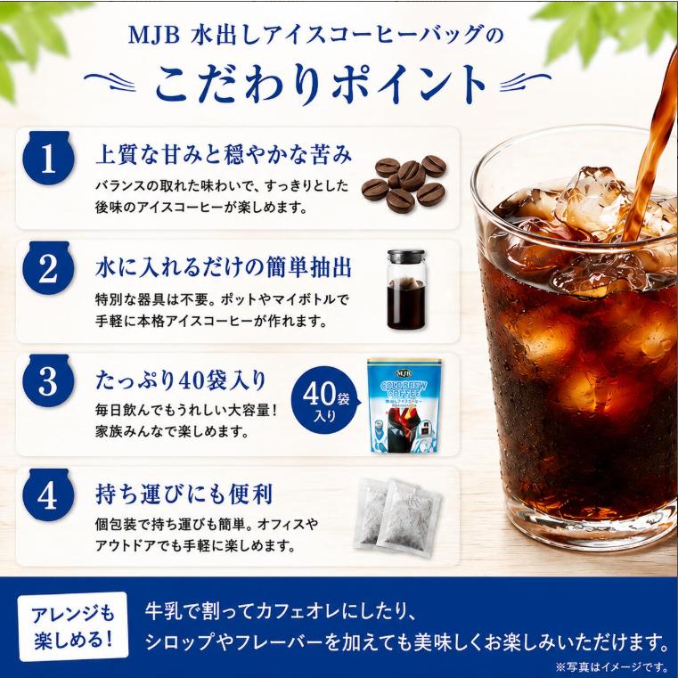 コストコ（Costco） MJB 水出しアイスコーヒーバック 18g × 40バッグ