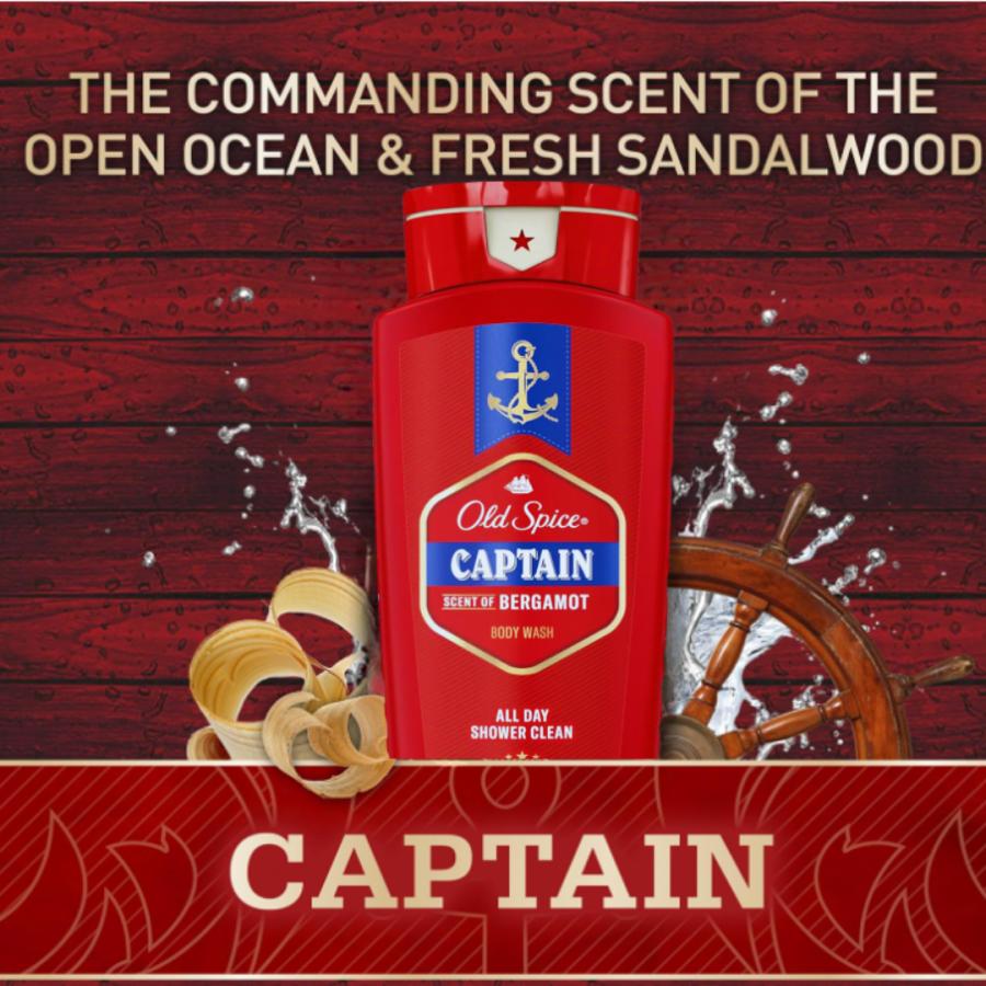 オールドスパイス ボディソープ キャプテン 473 ml × 4本セット Old Spice 種類 香り あります | Old Spice | 01
