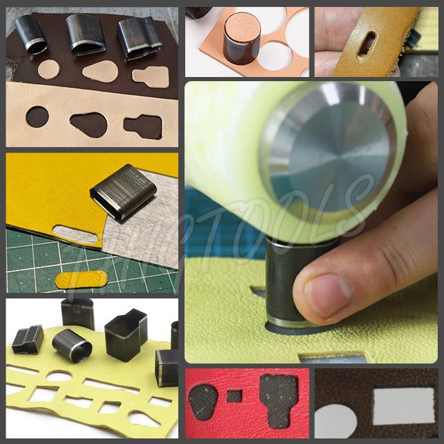 レザークラフト ポンチ セット 革 円 丸 型抜き クラフト 穴あけ