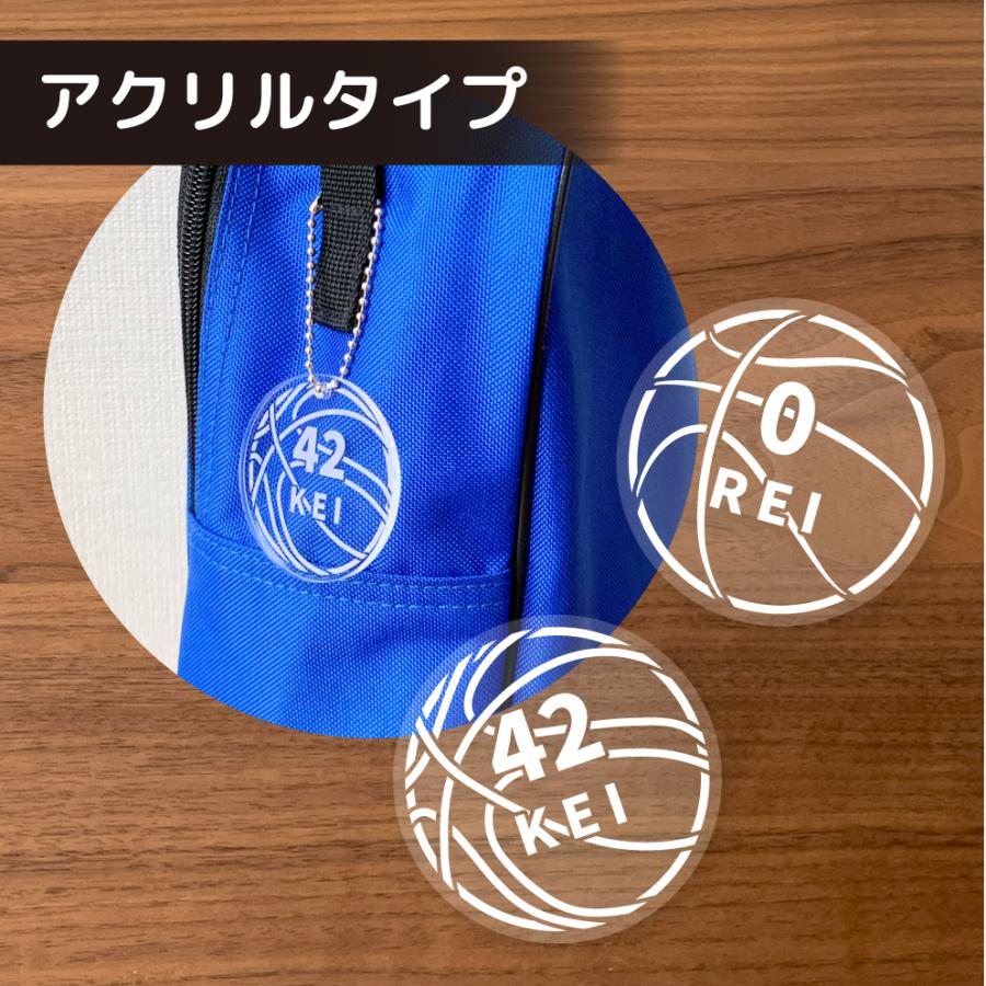 バスケットボールキーホルダー ブルー 20個 プチ袋8枚付き