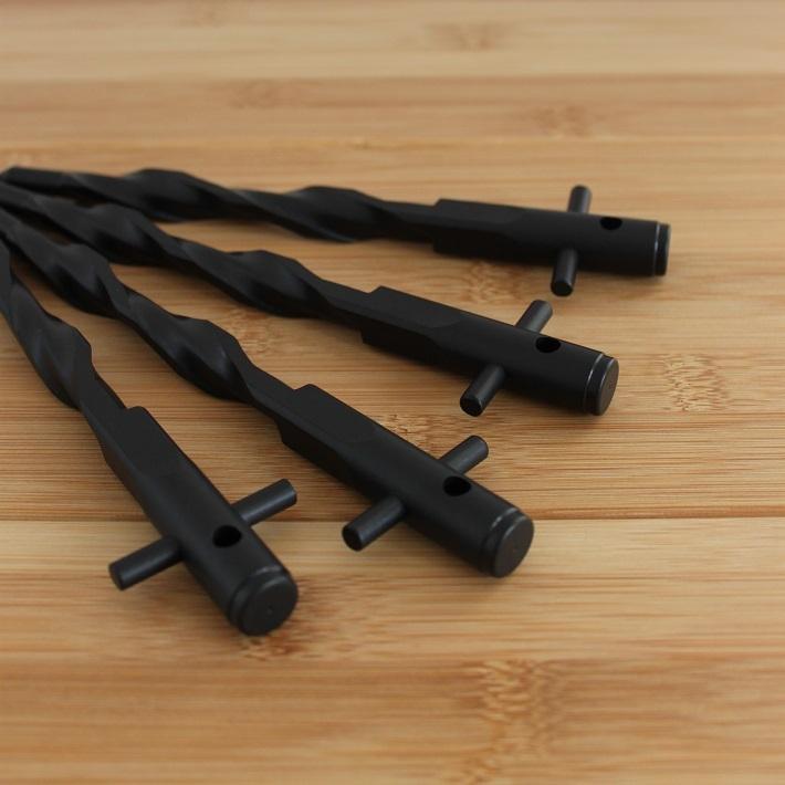 ペグ ブラック 20cm 4本 セット ジュラルミン 軽量 丈夫 おすすめ 登山 テント タープ キャンプ アウトドア おしゃれ 抜けにくい 設営 黒 キャンプ用フレペグ |  | 10