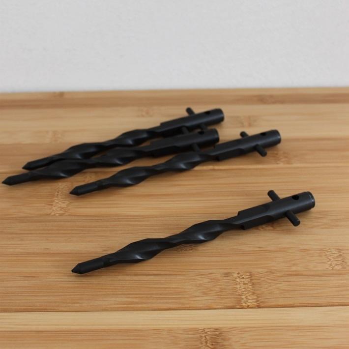 ペグ ブラック 20cm 4本 セット ジュラルミン 軽量 丈夫 おすすめ 登山 テント タープ キャンプ アウトドア おしゃれ 抜けにくい 設営 黒 キャンプ用フレペグ |  | 05