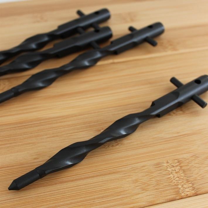 ペグ ブラック 20cm 4本 セット ジュラルミン 軽量 丈夫 おすすめ 登山 テント タープ キャンプ アウトドア おしゃれ 抜けにくい 設営 黒 キャンプ用フレペグ |  | 08