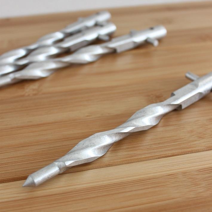 ペグ シルバー 20cm 4本 セット ジュラルミン 軽量 丈夫  おすすめ 登山 テント タープ キャンプ アウトドア おしゃれ 抜けにくい 設営 キャンプ用フレペグ |  | 06