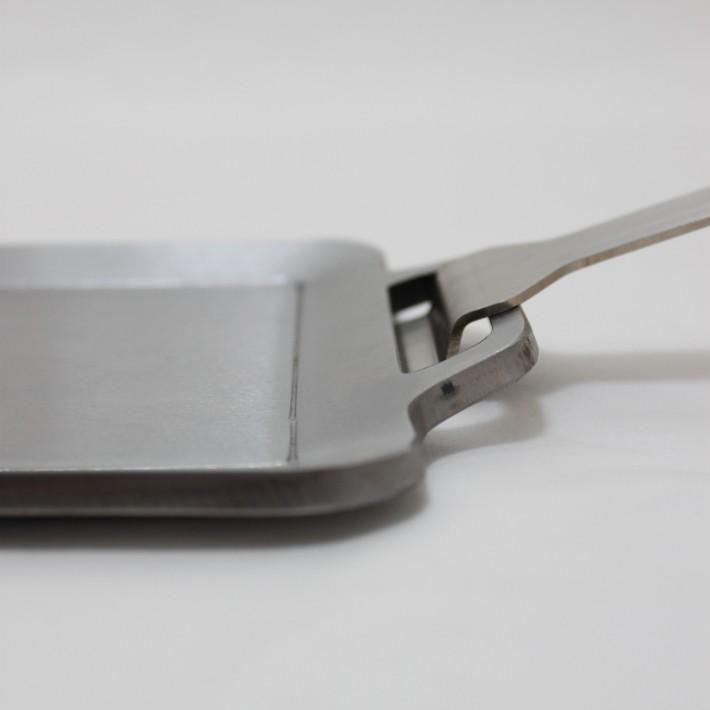 MMFactory ミニ 極厚鉄板 リフター付 板厚 6mm 鉄板 バーベキュー キャンプ アウトドア BBQ 極厚 プレート ソロ 日本製 おすすめ 鉄板工房 ギフト プレゼント | 「鉄板工房」M.M.Factory | 07