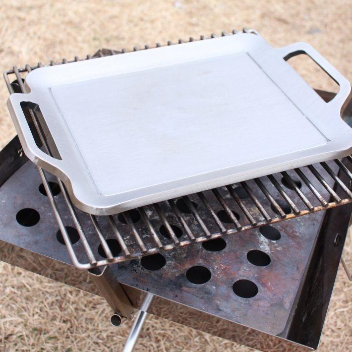 MMFactory 鉄板・リフター2点セット 極厚鉄板 板厚 ９mm 鉄板 バーベキュー キャンプ アウトドア BBQ 極厚 プレート 日本製 おすすめ 鉄板工房 プレゼント | 「鉄板工房」M.M.Factory | 05