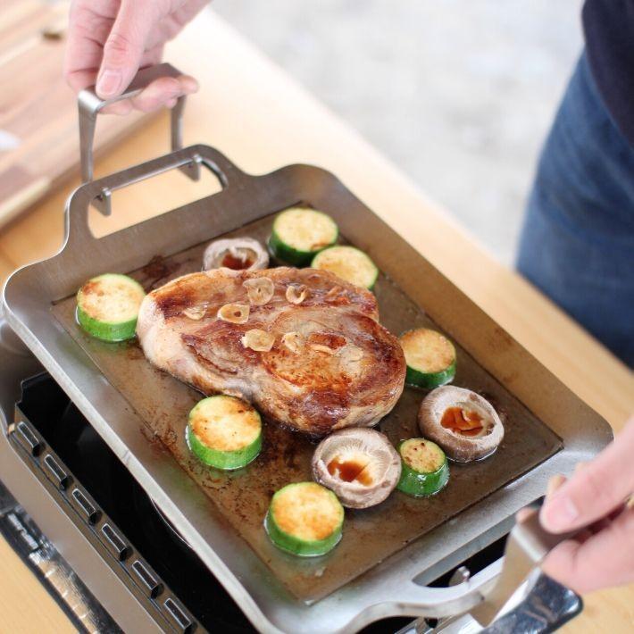 MMFactory 鉄板・リフター2点セット 極厚鉄板 板厚 ９mm 鉄板 バーベキュー キャンプ アウトドア BBQ 極厚 プレート 日本製 おすすめ 鉄板工房 プレゼント | 「鉄板工房」M.M.Factory | 08