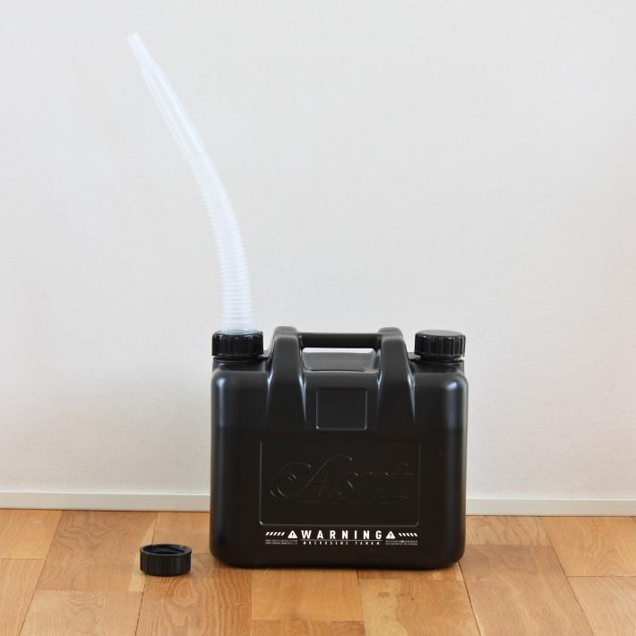 10L 灯油タンク 灯油缶 ポリタンク キャンプ アウトドア 黒 ブラック