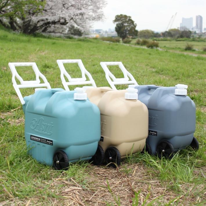 20L カラー ホイール付 ウォータージャグ ウォータータンク 水 タンク