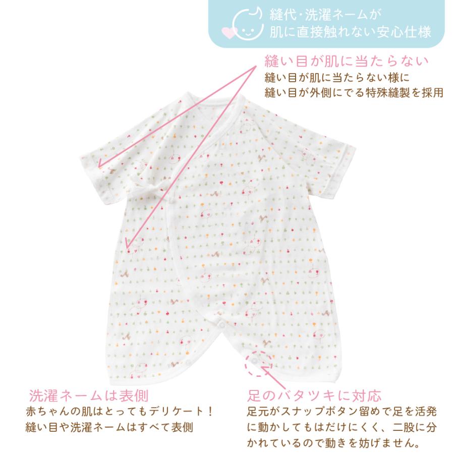 日本製 コンビ肌着 天竺 夏素材 さわやか 肌着 新生児 赤ちゃん 50 60cm シンク ビー Think B 12 12 日本製ベビー専門店シンク ビー 通販 Yahoo ショッピング