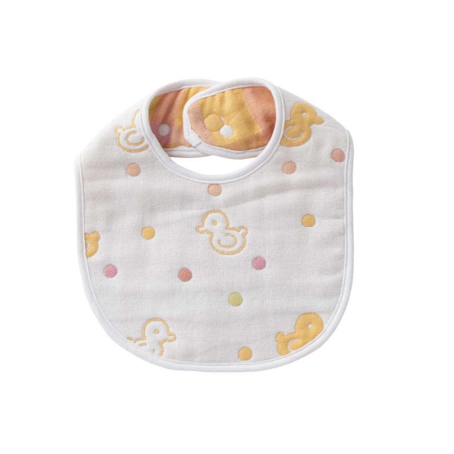 メール便送料無料 日本製 スタイ よだれかけ 6重ガーゼ ひよこ柄 くま