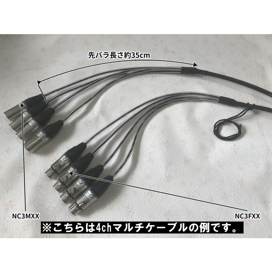 CANARE 8chマルチケーブル10m MR202-8AT NEUTRIK NC3MXX+NC3FXX