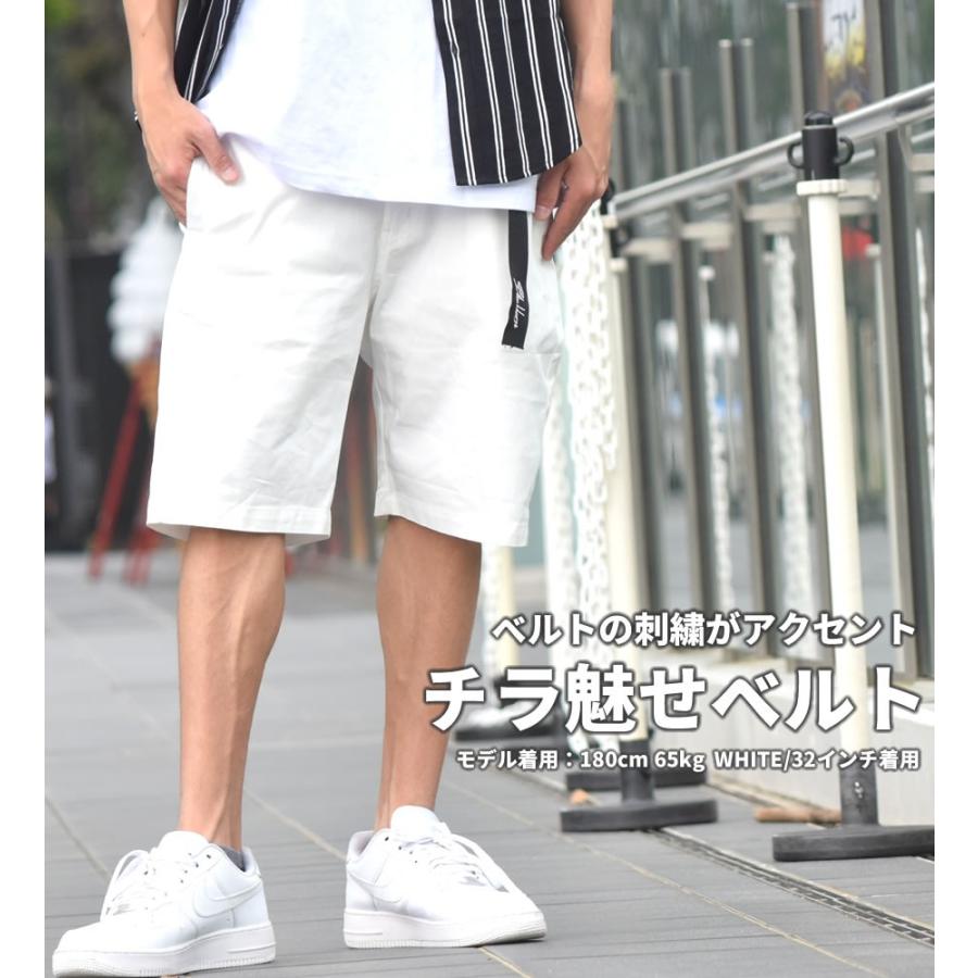 ハーフパンツ メンズ ひざ下 ベルト付き 大きいサイズ ショートパンツ サマーパンツ 白 ベージュ 春 夏 B系 ファッション ストリート系 ヒップホップ Bhdt038 B系 Hiphop Third 通販 Yahoo ショッピング