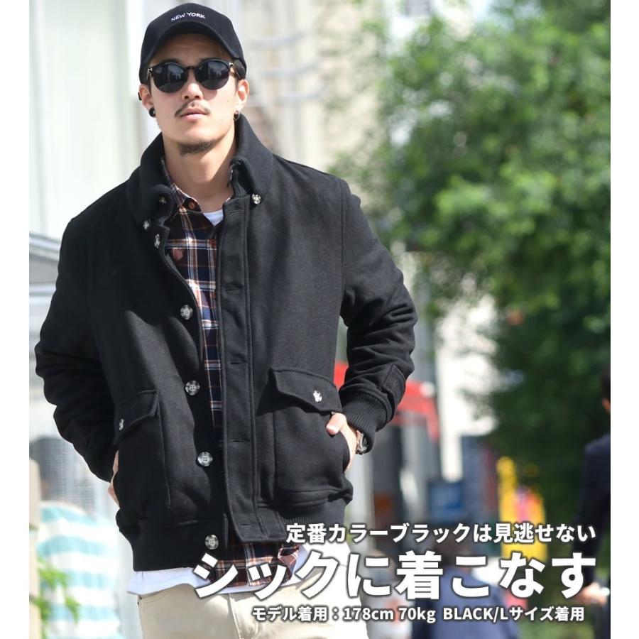 メルトンジャケット スタジャン メンズ 大きいサイズ ドンキ襟 B系 ファッション ストリート系 ファッション Bhjt004 B系 Hiphop Third 通販 Yahoo ショッピング