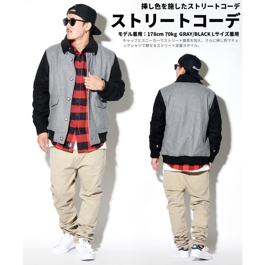 メルトンジャケット スタジャン メンズ 大きいサイズ ドンキ襟 B系 ファッション ストリート系 ファッション Bhjt004 B系 Hiphop Third 通販 Yahoo ショッピング