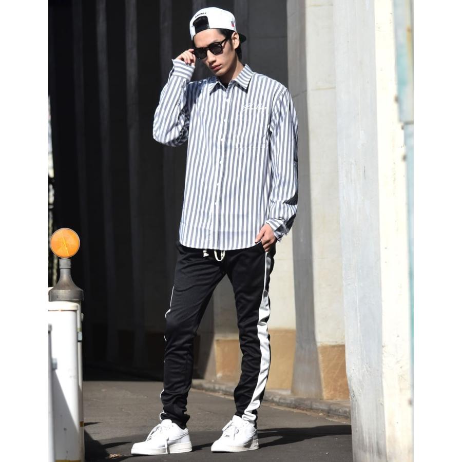 正規品 ブロックストライプシャツ メンズ 長袖 カジュアルシャツ B系 ストリート系 サーフ系 ファッション 国際ブランド Karanipoolservices Com