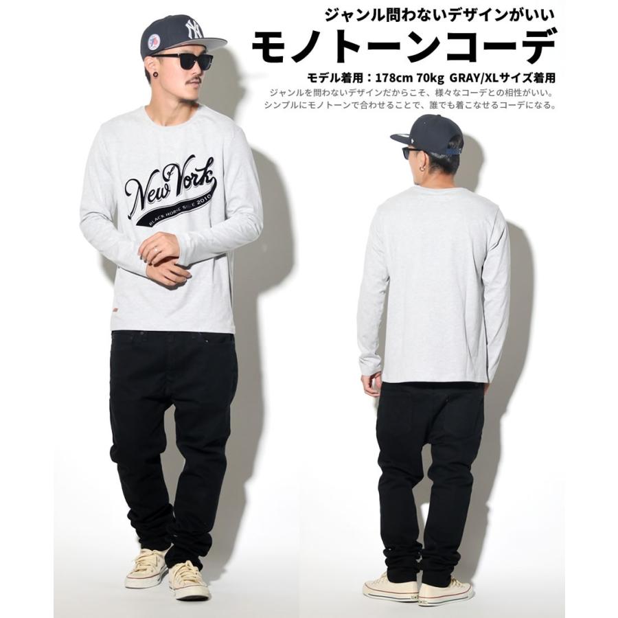 Black Horse ブラックホース Tシャツ 長袖 ニューヨークプリント メンズ ストリート系 B系 ファッション Bhtt022 B系 Hiphop Third 通販 Yahoo ショッピング