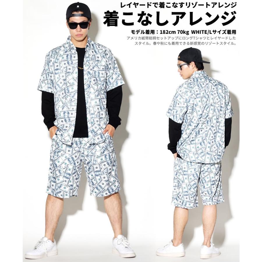 セットアップ メンズ ブランド 夏 大きいサイズ 上下セット ドル札 シャツ ハーフパンツ B系 ファッション ヒップホップ ストリート系 Dpst152 B系 Hiphop Third 通販 Yahoo ショッピング