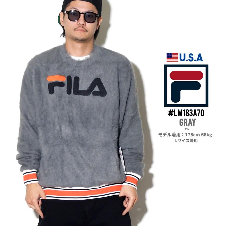 Fila フィラ モヘア ニットセーター メンズ Usa企画 ユニセックス アップリケ ロゴ リブデザイン スポーツ ストリートファッション B系 Lm1a70 Flpt017 B系 Hiphop Third 通販 Yahoo ショッピング