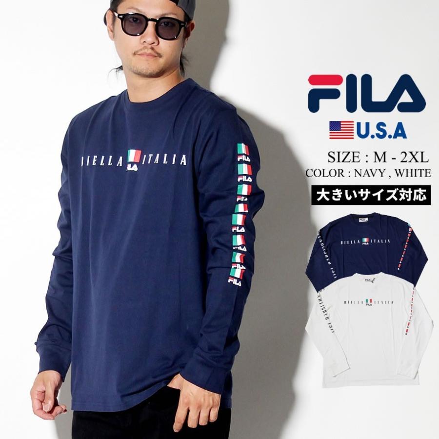 Fila フィラ ロングtシャツ メンズ 長袖 ロンt B系 ファッション ストリート系 大きいサイズ Fltt023 B系 Hiphop Third 通販 Yahoo ショッピング