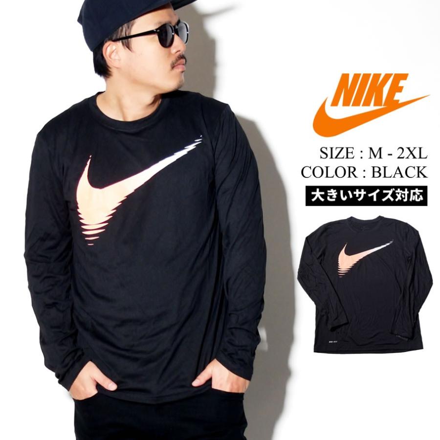 Nike ナイキ ロンt メンズ 大きいサイズ 長袖 Tシャツ ロゴ 袖デザイン Just Do It カットソー ストリート ファッション スポーツ Nktt032 B系 Hiphop Third 通販 Yahoo ショッピング