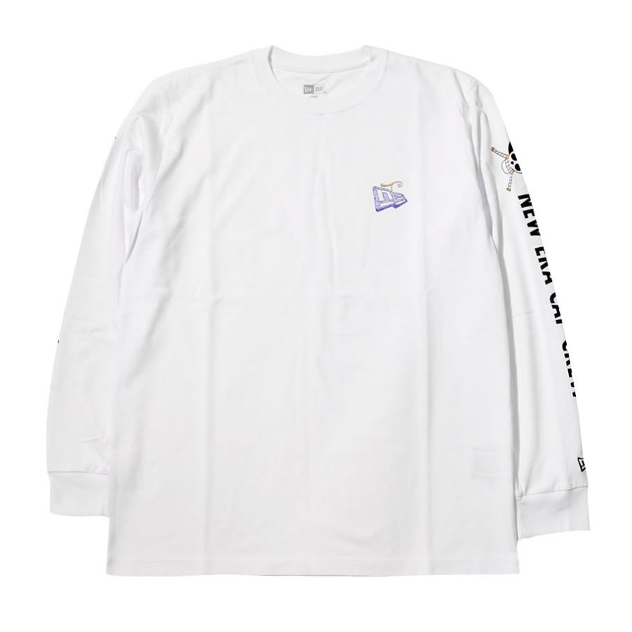 ニューエラ New Era コラボ ロンt 長袖tシャツ メンズ One Piece ワンピース 悪魔の実 フラッグロゴ New Era Cap Crew 白 ホワイト Nwtt193 B系 Hiphop Third 通販 Yahoo ショッピング